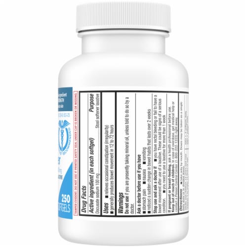 Kroger® Stool Softener Laxative Softgels Perspective: right