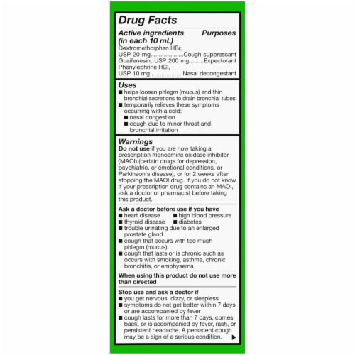 Kroger® Non-Drowsy Tussin CF Multi-Symptom Cold Liquid Medicine Perspective: right