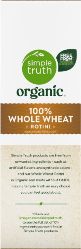 Simple Truth Organic® 100% Whole Wheat Rotini Pasta Perspective: right