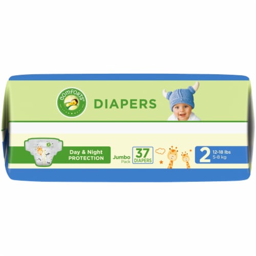 Comforts™ Day or Night Diapers Size 2 (12-18 lbs) Perspective: right