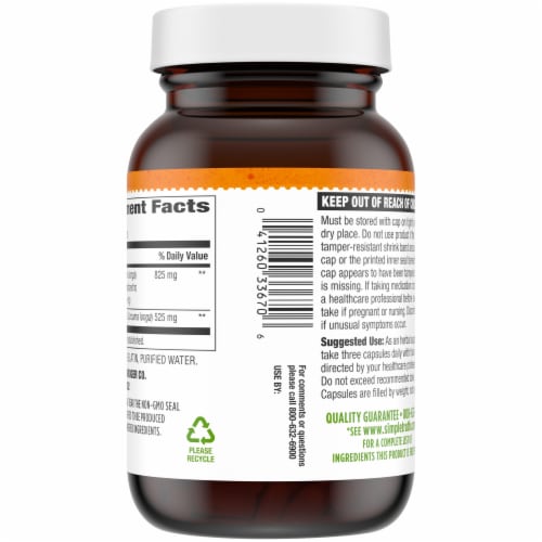Simple Truth® Turmeric Herbal Supplement Capsules 1350mg Perspective: right