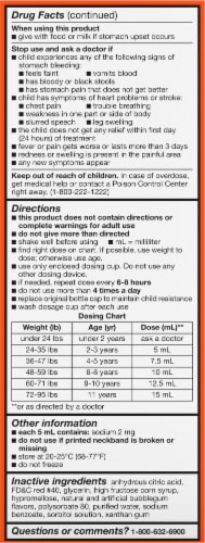 Kroger® Children's Pain Reliever & Fever Reducer Ibuprofen Liquid Bubble Gum Flavored Perspective: right