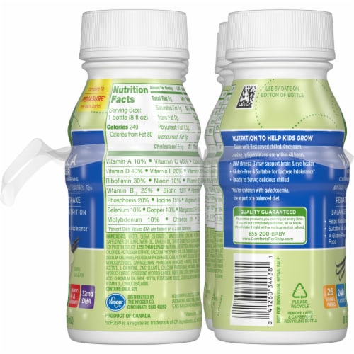 Comforts™ Balanced Nutrition Vanilla With Fiber Pediatric Shake Perspective: right