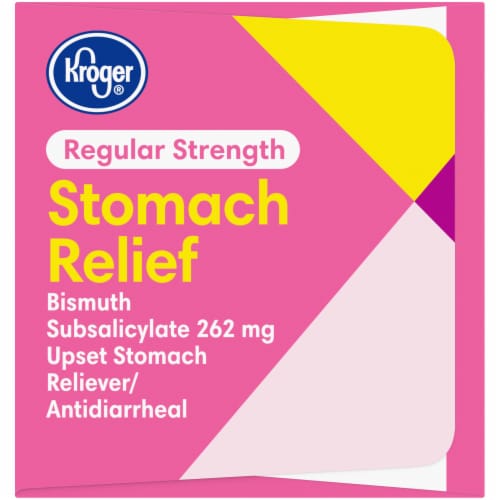 Kroger® Regular Strength Stomach Relief Caplets 262mg Perspective: right