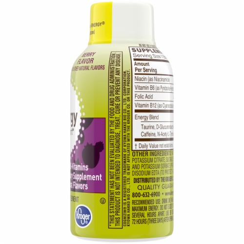 Kroger® Berry Energy Support Energy Drink Perspective: right