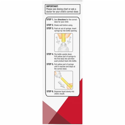 Kroger® Infants' Cherry Dye-Free Pain Reliever & Fever Reducer Suspension Liquid 160mg Perspective: right