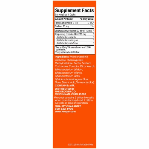 Kroger® 4X Probiotic® Probiotic Supplement Caplets Perspective: right