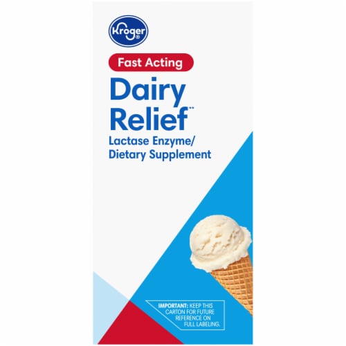 Kroger® Fast Acting Dairy Relief Caplets Perspective: right