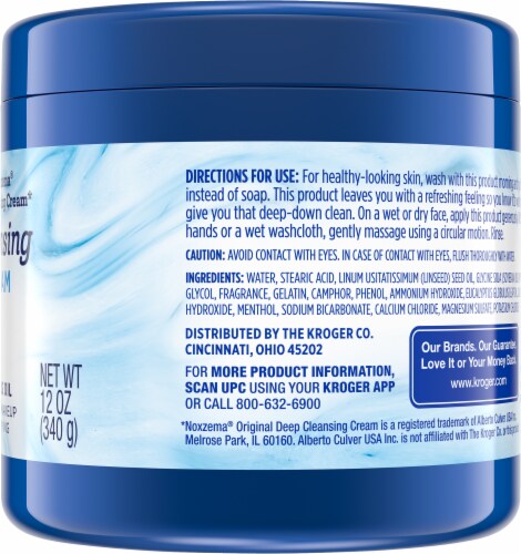 Kroger® Clarify Deep Cleansing Skin Cream Removes Dirt Oil & Makeup with Non-Drying Formula Perspective: right