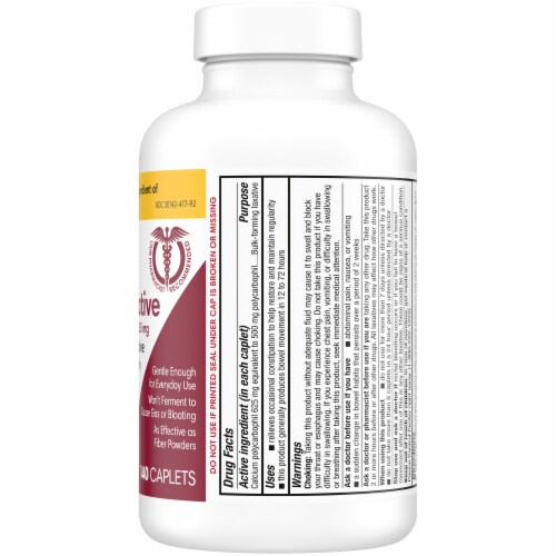 Kroger® Fiber Laxative Caplets Perspective: right