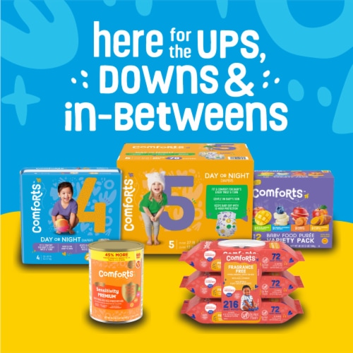 Comforts™ Banana Blueberry & Oatmeal Stage 2 Baby Food Puree Pouch Perspective: right