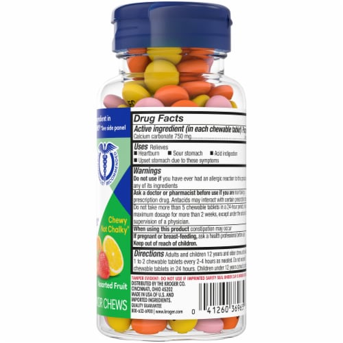 Kroger® Extra Strength Antacid Fruit Flavor Chews Perspective: right