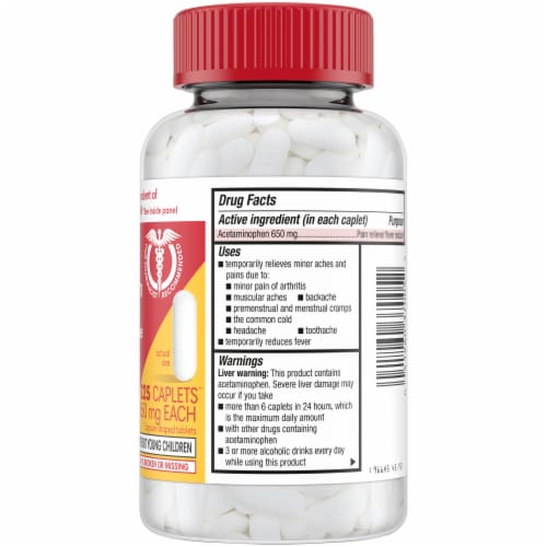 Kroger® Arthritis Pain Extended-Release Acetaminophen Caplets 650mg Perspective: right