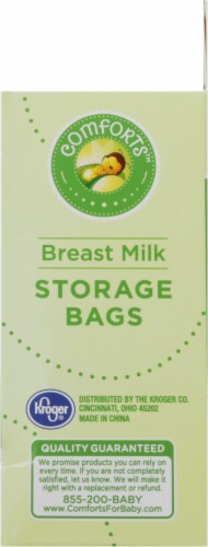 Comforts™ Breast Milk Storage Bags Perspective: right