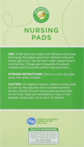 Comforts™ Contoured Shape Nursing Pads Perspective: right
