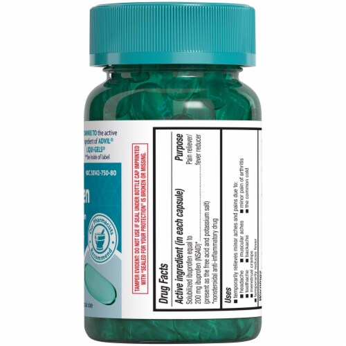 Kroger® Solubilized Ibuprofen 200mg Softgels Perspective: right