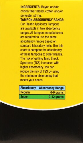Kroger® Fitness Regular Tampons Perspective: right