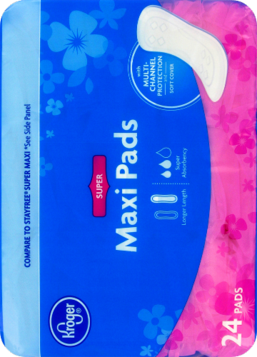 Kroger® Super Maxi Pads Perspective: right