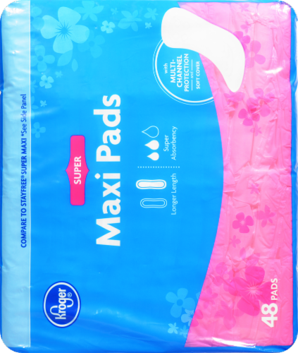Kroger® Super Maxi Pads Perspective: right