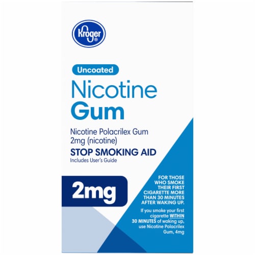 Kroger® Uncoated Original Nicotine Gum 2mg Perspective: right