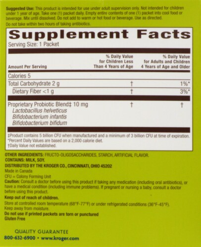 Kroger® Children's Probiotic Vanilla Flavored Packets Perspective: right
