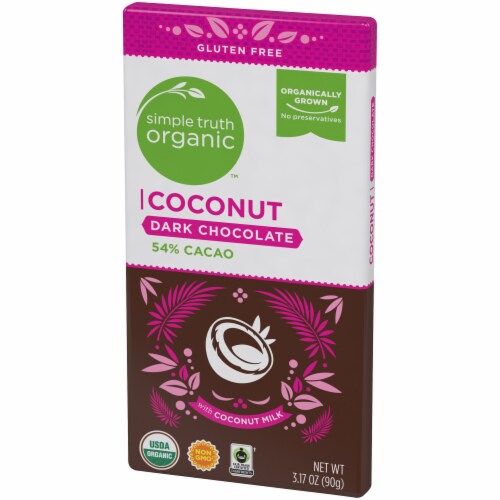 Simple Truth Organic™ Coconut 54% Cacao Dark Chocolate Bar Perspective: right