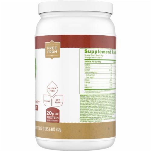 Simple Truth™ Chocolate Plant Based Protein Powder, 21.6 oz - Baker’s