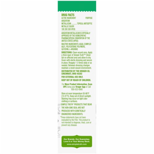 Simple Truth™ Silver Gel Wound Dressing Perspective: right