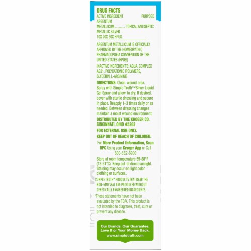 Simple Truth™ Silver Liquid Gel Wound Spray Perspective: right