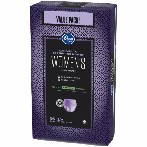 Kroger® Adult Incontinence Underwear for Women Maximum Absorbency S/M, with Odor & Leak Protection Perspective: right