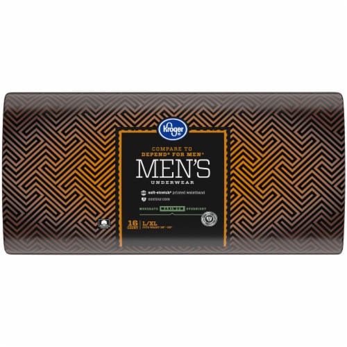 Kroger® L/XL Maximum Absorbency Underwear for Men Perspective: right