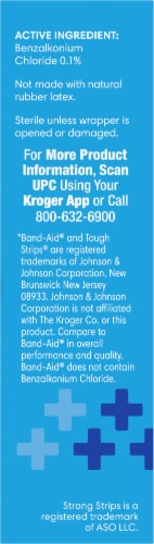 Kroger® Advanced Antibacterial Strong Strip Waterproof One Size Bandages Perspective: right
