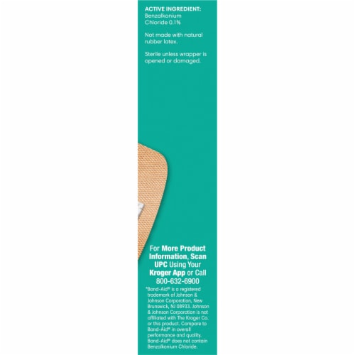 Kroger® Advanced Antibacterial Extra Large Flexible Fabric Bandages Perspective: right