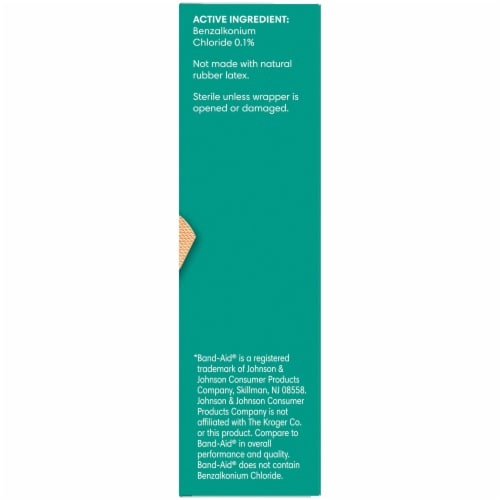 Kroger® Advanced Antibacterial 3/4 in x 3 in Fabric Bandages Perspective: right