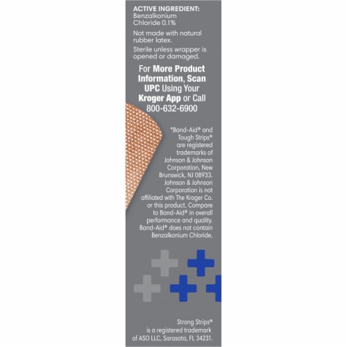 Kroger® Advanced Antibacterial Strong Strips Bandages Perspective: right