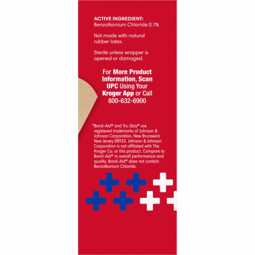 Kroger® Antibacterial Plastic Bandages 3/4 in x 3 in One Size Perspective: right