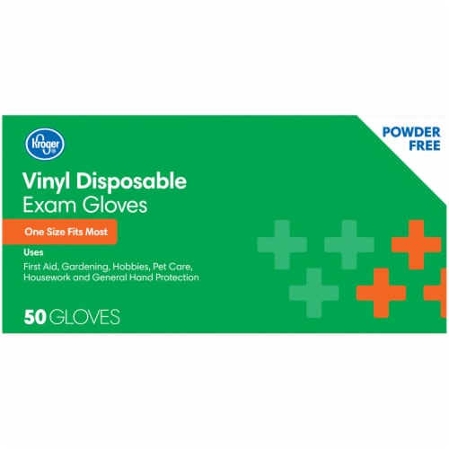 Kroger® Powder-Free Vinyl Disposable Exam Gloves Perspective: right