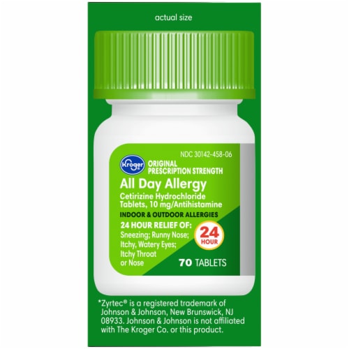 Kroger® All Day Allergy 24-Hour Relief Antihistamine Tablets Perspective: right