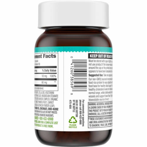 Simple Truth™ Whole Food Based Iron Capsules Perspective: right