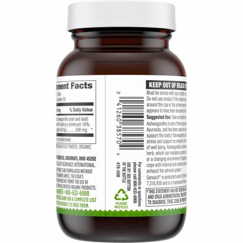 Simple Truth Organic® Ashwagandha Tablets 500mg Perspective: right