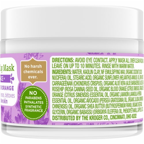 Simple Truth® Lavender Orange Rose Clay Face Mask Perspective: right