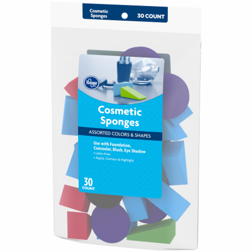 Kroger® Assorted Colors & Shapes Cosmetic Sponges Perspective: right