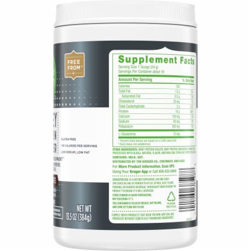 Simple Truth™ Chocolate Whey Protein Powder Perspective: right