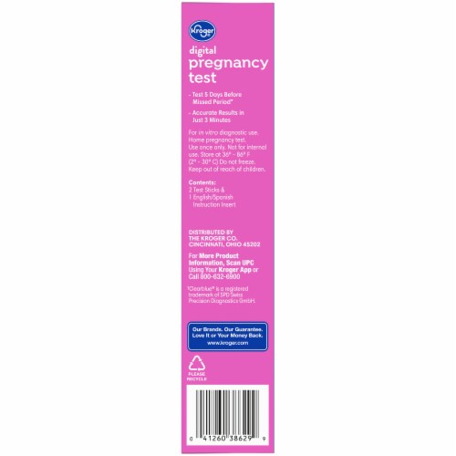 Kroger® Digital Pregnancy Test Perspective: right