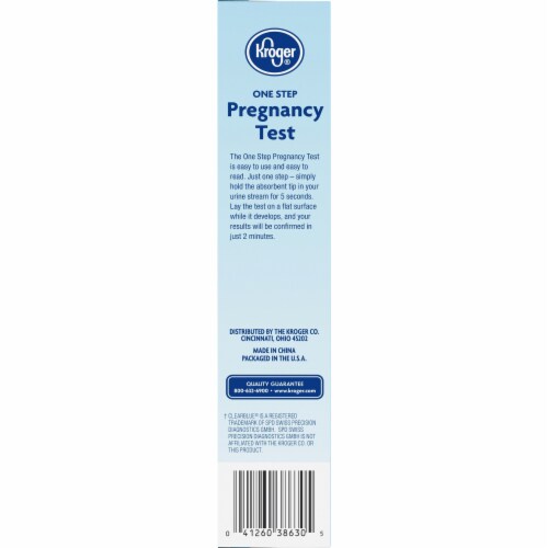 Kroger® One Step Pregnancy Test Perspective: right