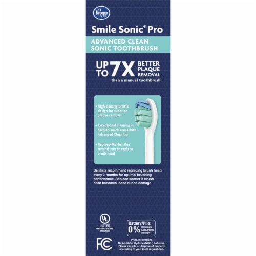 Kroger® Smile Sonic® Pro Advanced Clean Sonic Toothbrush Set Perspective: right