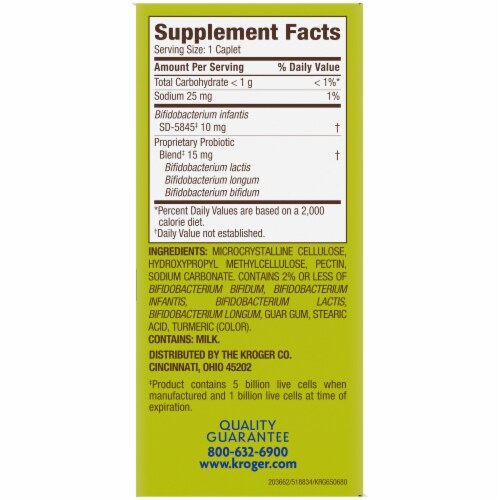 Kroger® 4X Probiotic® Digestive Care Caplets 10mg Perspective: right