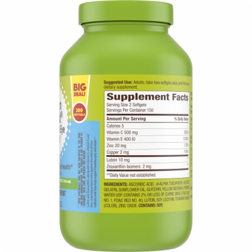 Kroger® Vision Shield® Advanced Eye Health Softgels Perspective: right