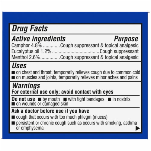 Kroger® Medicated Chest Rub Perspective: right