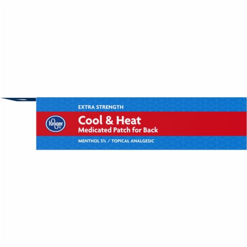 Kroger® Extra Strength Cool & Heat Medicated Patch for Back Box Perspective: right